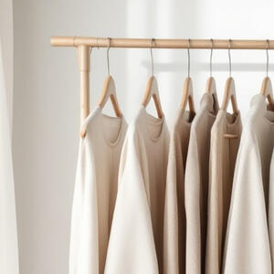 Clothing rack during a Closet Edit session with Chelsey Hunt, personal stylist in Tucson